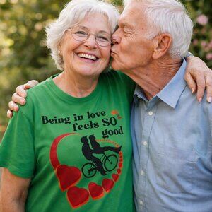 XL - Being in Love Feels So Good shirt for wife fiancé girlfriend partner. NWT
